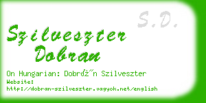 szilveszter dobran business card